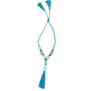 Bohemian Beaded Tassel Necklace